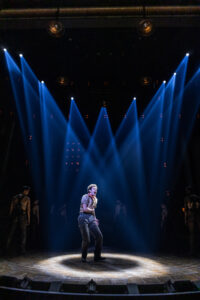 Ali Louis Bourzgui as Orpheus in Hadestown.
© Matthew Murphy