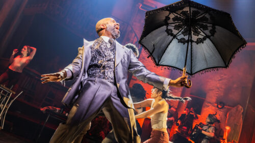 Daniel Breaker as Hermes in Hadestown. © Evan Zimmerman for MurphyMade