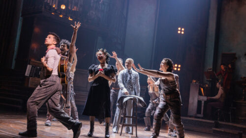 The cast of Hadestown. © Evan Zimmerman for MurphyMade