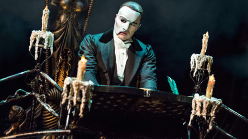 Ben Crawford as the Phantom in Broadway's THE PHANTOM OF THE OPERA
