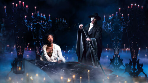 Emilie Kouatchou as Christine & Ben Crawford as the Phantom in Broadway's THE PHANTOM OF THE OPERA