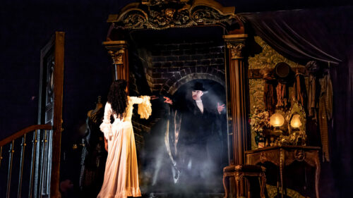 Emilie Kouatchou as Christine & Ben Crawford as the Phantom in Broadway's THE PHANTOM OF THE OPERA