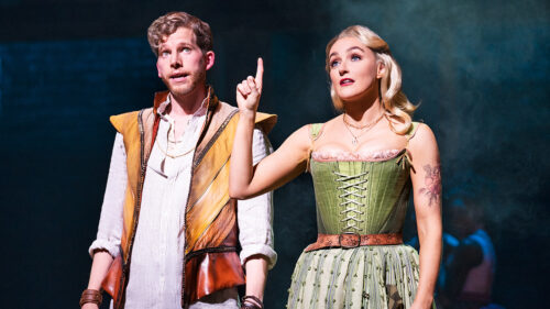 Stark Sands and Betsy Wolfe in & JULIET