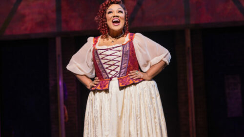 Cheryl Porter as "Angélique" in & JULIET. © Evan Zimmerman