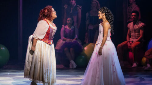 Cheryl Porter as "Angélique" and Gianna Harris as "Juliet" in & JULIET. © Evan Zimmerman