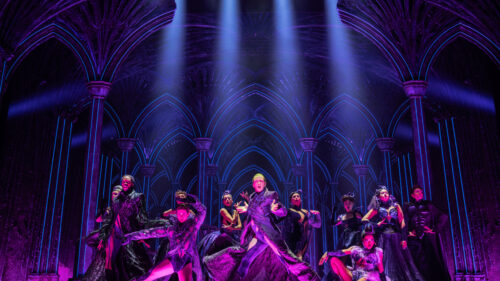 The cast of Death Becomes Her. © Matthew Murphy and Evan Zimmerman