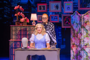 Betsy Wolfe as Madeline Ashton and Josh Lamon as Stefan in Death Becomes Her.
© Matthew Murphy and Evan Zimmerman