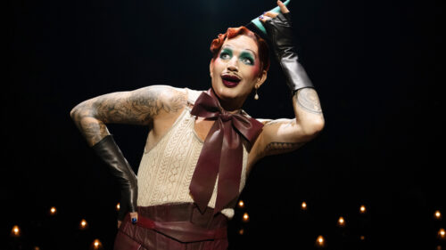 Adam Lambert as Emcee in CABARET.