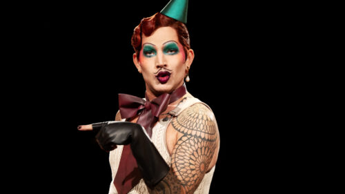 Adam Lambert as Emcee in CABARET.