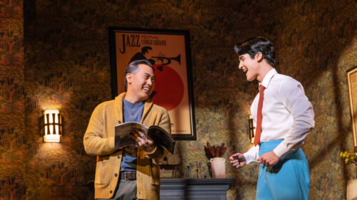 Marcus Choi as James and Darren Criss as Oliver in Maybe Happy Ending.