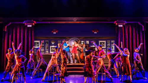 Jasmine Amy Rogers as Betty Boop and the cast of BOOP! The Musical. © Matthew Murphy and Evan Zimmerman