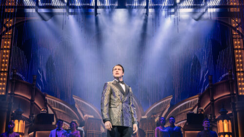 Ryan McCartan as Jay Gatsby in The Great Gatsby. © Evan Zimmerman for MurphyMade