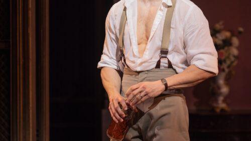 Austin Colby as Tom Buchanan in The Great Gatsby. © Evan Zimmerman for MurphyMade