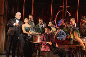 Terrence Mann and Samantha Pauly as Meyer Wolfsheim and Jordan Baker
© Evan Zimmerman for MurphyMade