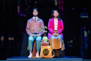 Darren Criss as Oliver and Hannah Kevitt as Claire in Maybe Happy Ending.
© Evan Zimmerman