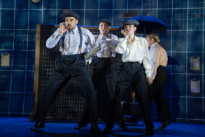 David Cumming, Natasha Hodgson and Claire-Marie Hall in Operation Mincemeat: A New Musical.
© Julieta Cervantes