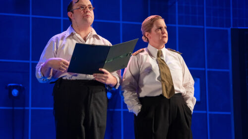 Jak Malone and Zoë Roberts in Operation Mincemeat: A New Musical. © Julieta Cervantes