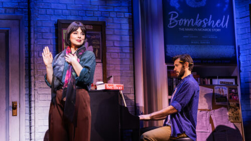 Krysta Rodriguez as Tracy and John Behlmann as Jerry in Smash. © Matthew Murphy