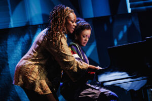 Kecia Lewis as Miss Liza Jane and Maleah Joi Moon as Ali in Hell's Kitchen.
© Marc J. Franklin