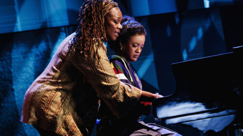 Kecia Lewis as Miss Liza Jane and Maleah Joi Moon as Ali in Hell's Kitchen. © Marc J. Franklin