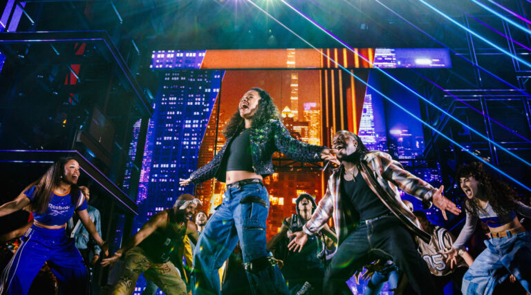 Maleah Joi Moon as Ali and the cast of Hell's Kitchen. © Marc J. Franklin