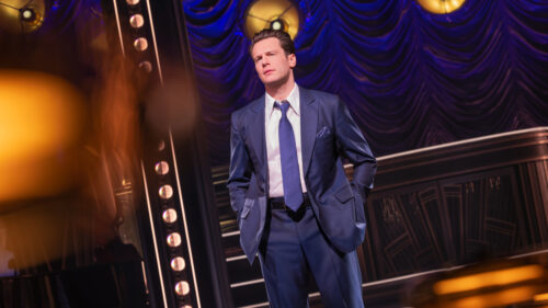 Jonathan Groff as Bobby Darin in Just In Time. © Matthew Murphy and Evan Zimmerman
