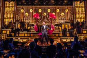 Jonathan Groff and the cast of Just In Time.
© Matthew Murphy and Evan Zimmerman