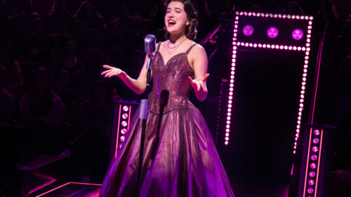 Gracie Lawrence as Connie Francis in Just In Time. © Matthew Murphy and Evan Zimmerman
