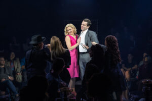 Erika Henningsen as Sandra Dee and Jonathan Groff as Bobby Darin in Just In Time.
© Matthew Murphy and Evan Zimmerman