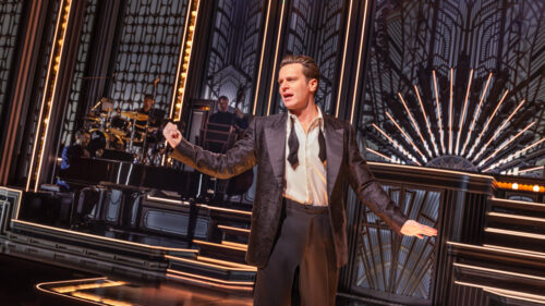 Jonathan Groff as Bobby Darin in Just In Time. © Matthew Murphy and Evan Zimmerman