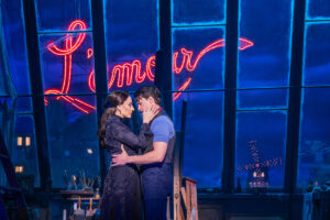 Ashley Loren as Satine and Christian Douglas as Christian in Moulin Rouge! The Musical.
© Matthew Murphy