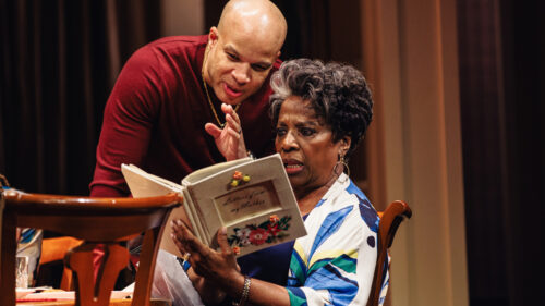 Glenn Davis as Solomon "Junior" Jasper and LaTanya Richardson Jackson as Claudine Jasper in Purpose. © Marc J. Franklin