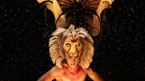 Vincent Jamal Hooper as Simba in The Lion King. © Matthew Murphy for MurphyMade