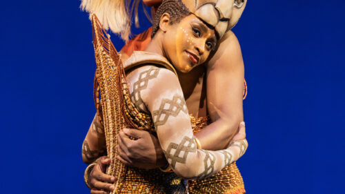 Pearl Khwezi as Nala and Vincent Jamal Hooper as Simba in The Lion King. © Matthew Murphy for MurphyMade