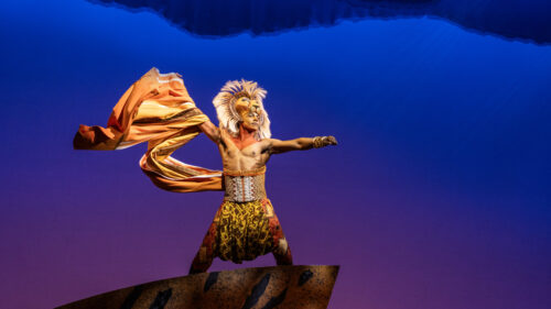 Vincent Jamal Hooper as Simba in The Lion King. © Matthew Murphy for MurphyMade
