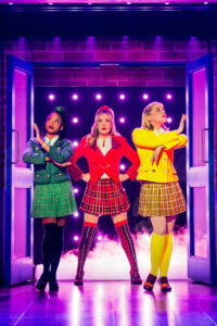 Olivia Hardy as Heather Duke, McKenzie Kurtz as Heather Chandler and Elizabeth Teeter as Heather McNamara in Heathers The Musical.
© Evan Zimmerman for MurphyMade