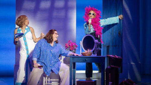 The cast of Mamma Mia!. © Joan Marcus