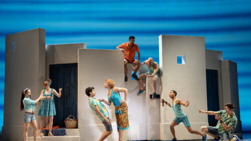 The cast of Mamma Mia!. © Joan Marcus