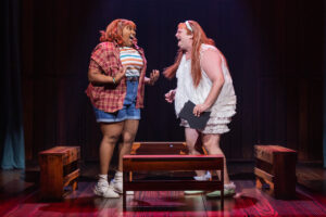 Aneesa Folds as Hallie and Russell Daniels as Annie in Ginger Twinsies.
© Matthew Murphy