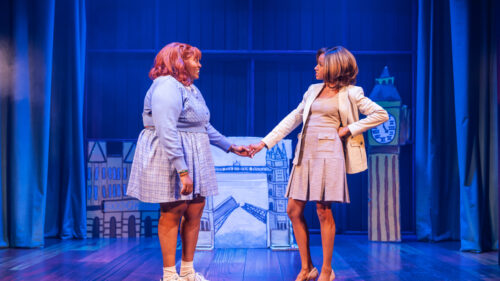 Aneesa Folds as Hallie and Lakisha May in Ginger Twinsies. © Matthew Murphy