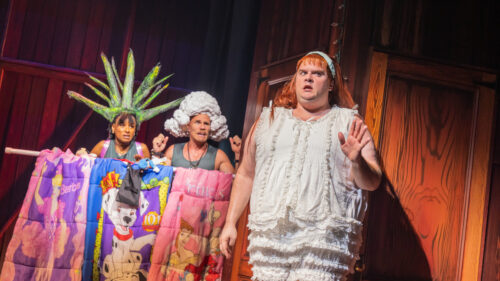 Lakisha May, Matthew Wilkas and Russell Daniels in Ginger Twinsies. © Matthew Murphy