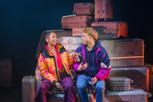 Sam Tutty as Dougal and Christiani Pitts as Robin in Two Strangers (Carry a Cake Across New York).
© Matthew Murphy