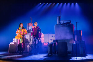 Christiani Pitts as Robin and Sam Tutty as Dougal in Two Strangers (Carry a Cake Across New York).
© Matthew Murphy