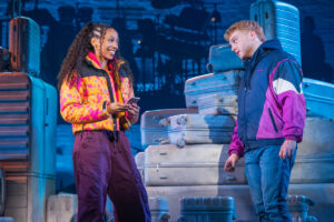 Christiani Pitts as Robin and Sam Tutty as Dougal in Two Strangers (Carry a Cake Across New York).
© Matthew Murphy